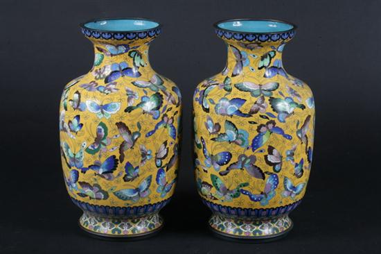 PAIR CHINESE CLOISONN? ENAMEL