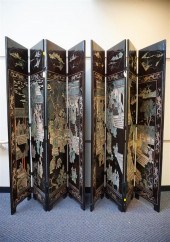 PAIR CHINESE COROMANDEL FOUR-P