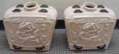 PAIR CHINESE CRACKLEWARE DRAGO