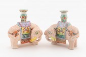 PAIR CHINESE EXPORT CAPARISONE