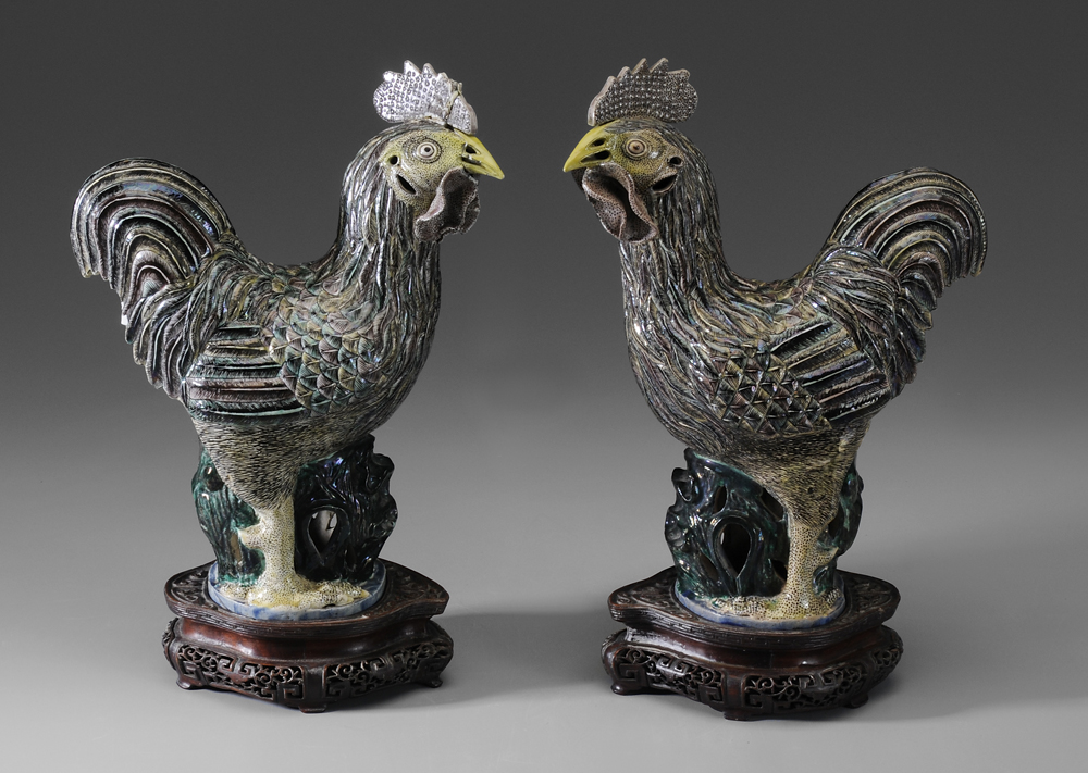 Pair Chinese Export Famille Verte