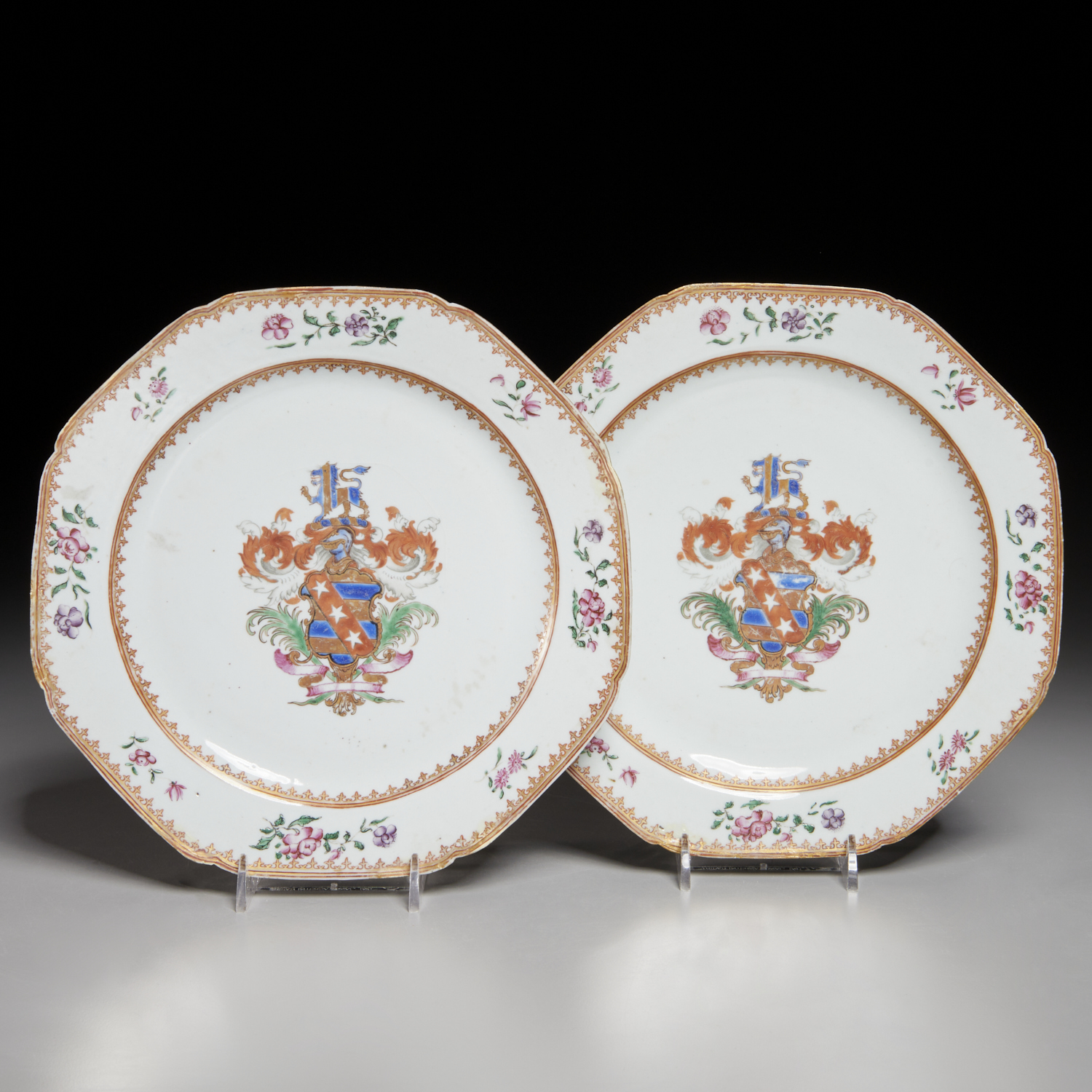 PAIR CHINESE EXPORT PEMBRIDGE