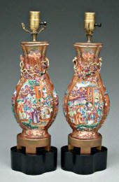 Pair Chinese export porcelain