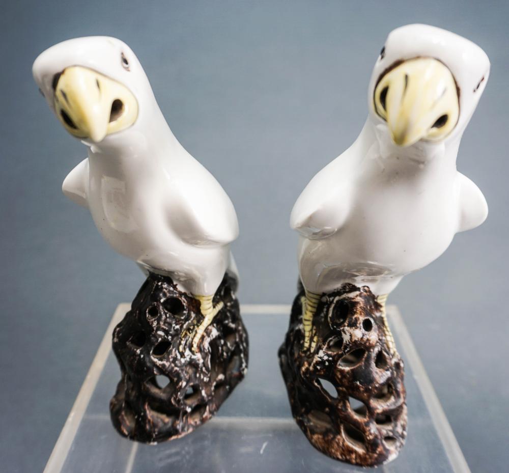PAIR CHINESE EXPORT STYLE GLAZED