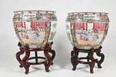 PAIR CHINESE FAMILLE ROSE FISH
