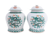 PAIR CHINESE FAMILLE VERTE DRA