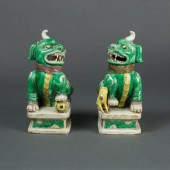PAIR CHINESE FAMILLE VERTE PIX
