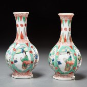 PAIR CHINESE FAMILLE VERTE POR