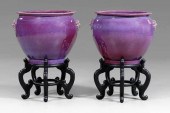 Pair Chinese flamb&eacute; fis