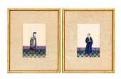 PAIR, CHINESE GOUACHE FIGURAL