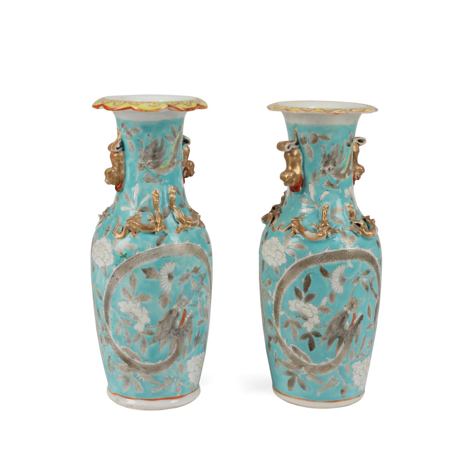 PAIR CHINESE GUANGXU STYLE DRAGON