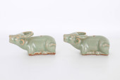 PAIR, CHINESE LONGQUAN CELADON