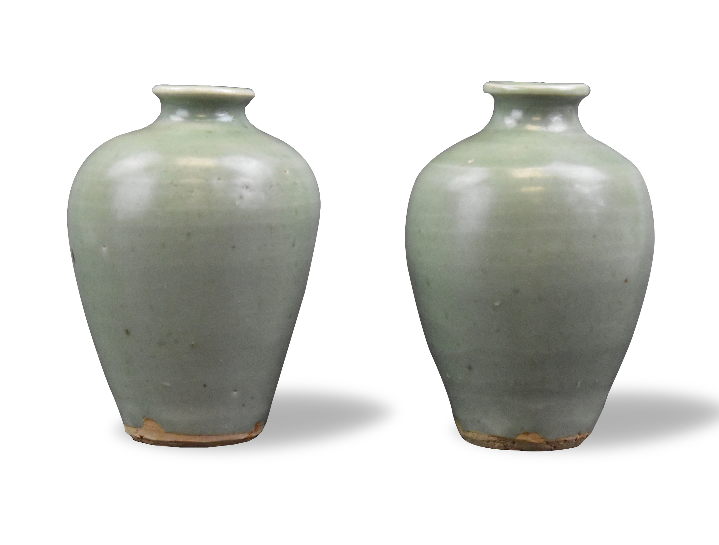 PAIR CHINESE LONGQUAN CELADON VASE,
