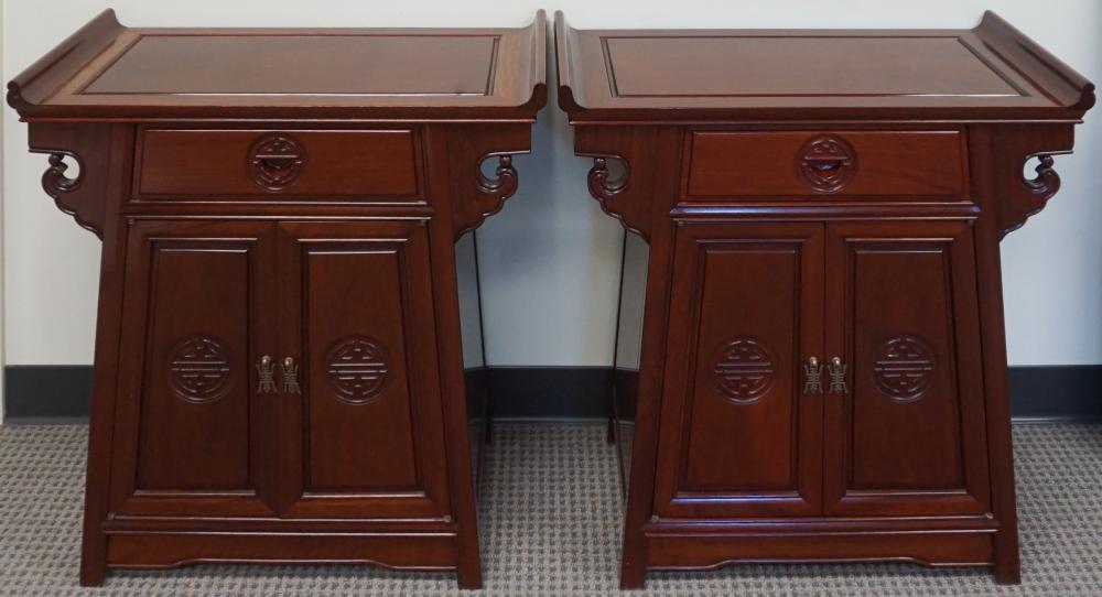 PAIR CHINESE MING STYLE HARDWOOD
