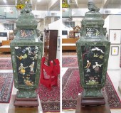 PAIR CHINESE PALACE FLOOR VASE