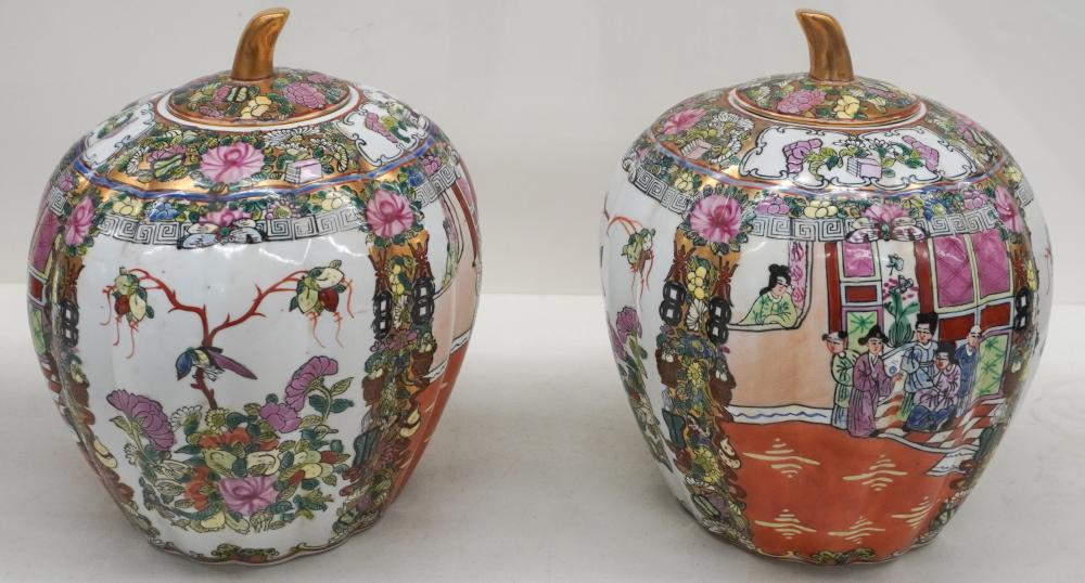 PAIR CHINESE PARTIAL GILT AND