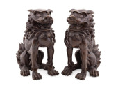 PAIR, CHINESE PATINATED BRONZE