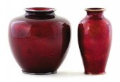 Pair Chinese pigeonblood clois