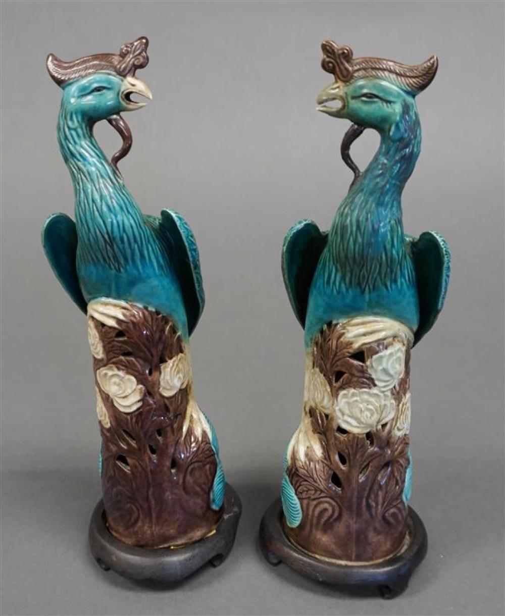 PAIR CHINESE PORCELAIN FIGURES OF