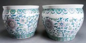 PAIR CHINESE PORCELAIN JARDINI