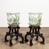 PAIR, CHINESE PORCELAIN PLANTE