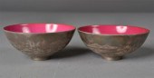 Pair Chinese Porcelain Silver
