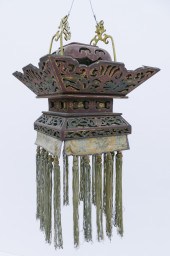 Pair Chinese Qing Lacquered La