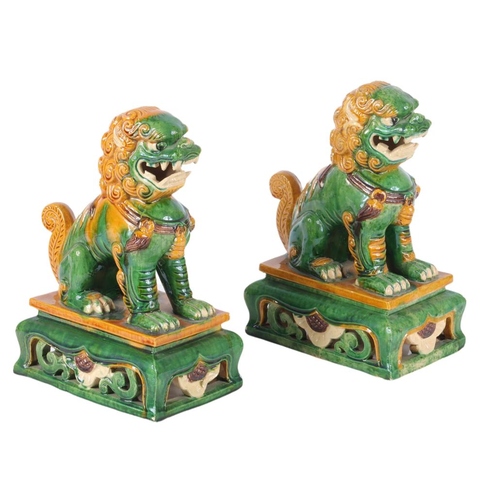 PAIR CHINESE REPUBLIC SANCAI