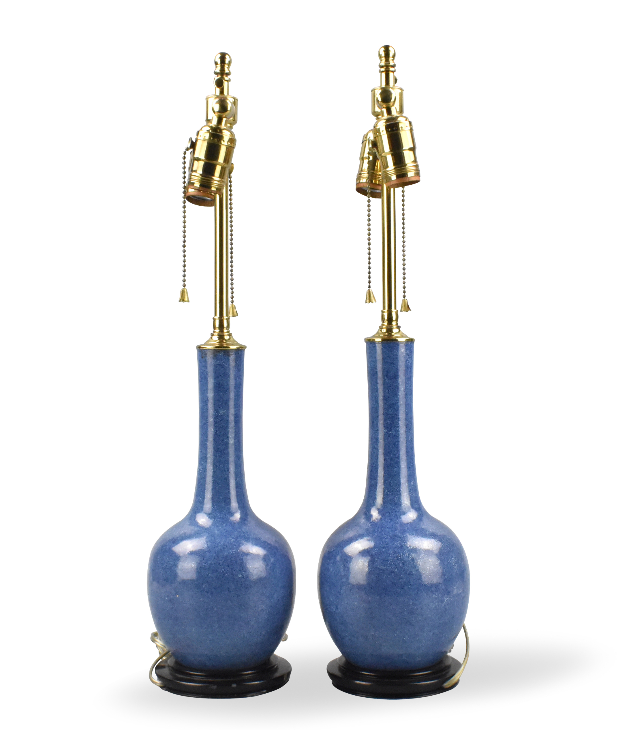 PAIR CHINESE ROBIN EGG GLAZE