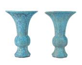 PAIR CHINESE ROBIN'S EGG BLUE