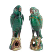 PAIR CHINESE SANCAI TERRACOTTA