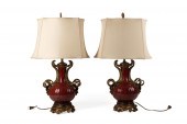 PAIR CHINESE SANG DE BOEUF BRO