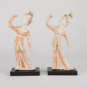 PAIR CHINESE TANG DYNASTY TERR