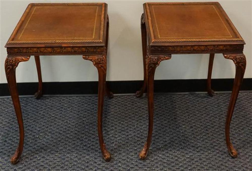 PAIR CHIPPENDALE STYLE GOLD AND