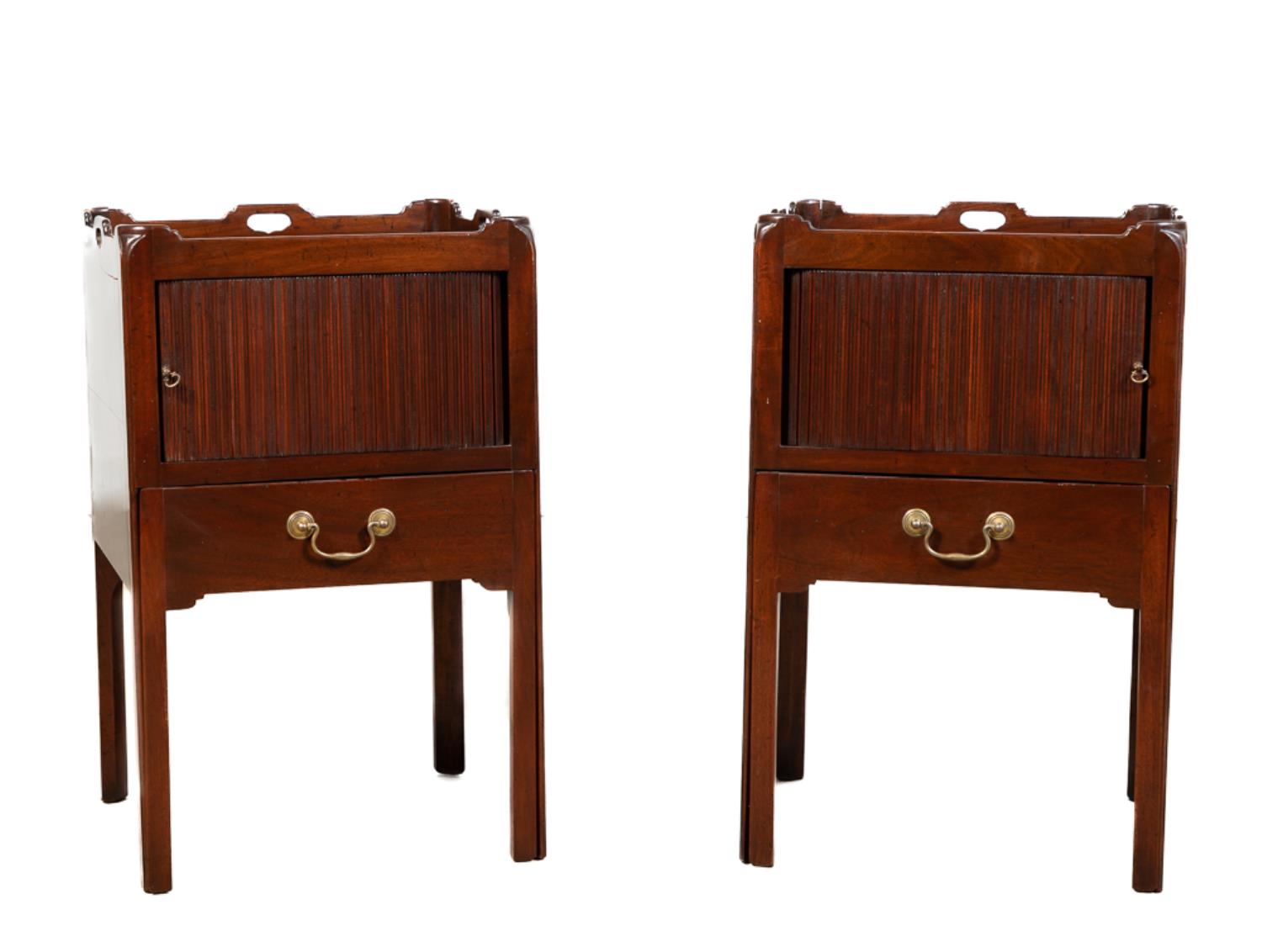 PAIR, CHIPPENDALE STYLE MAHOGANY