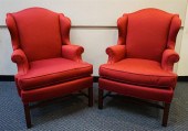 PAIR CHIPPENDALE STYLE MAHOGAN