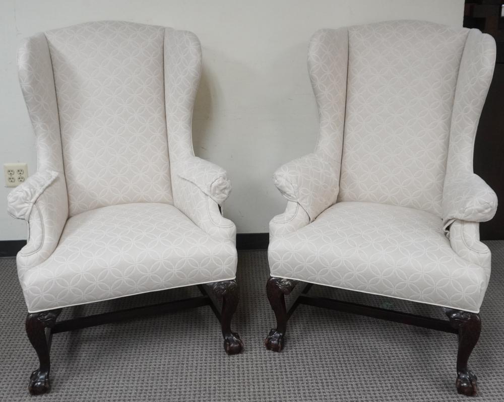 PAIR CHIPPENDALE STYLE MAHOGANY