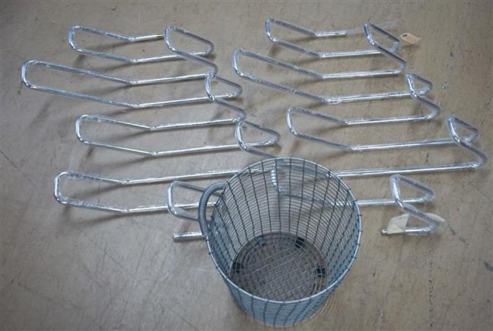 PAIR CHROME PLATED GARMENT RACKS