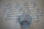 PAIR CHROME PLATED GARMENT RAC