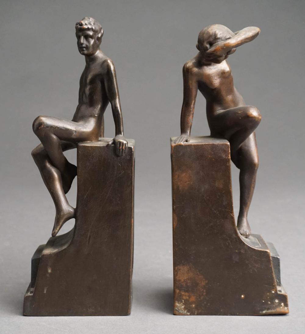 PAIR 'CLASSIC ART' PATINATED