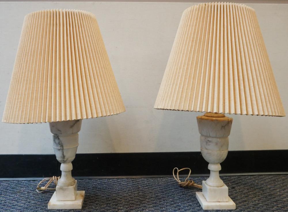 PAIR CLASSICAL STYLE ALABASTER