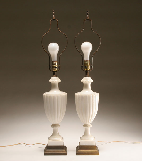 Pair classical style alabaster