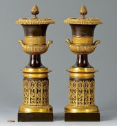 PAIR CLASSICAL STYLE BRONZE GA