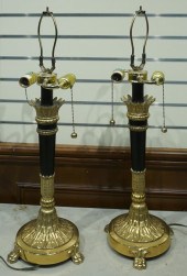 PAIR CLASSICAL STYLE EBONIZED