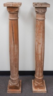 PAIR CLASSICAL STYLE FRUITWOOD