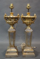 PAIR CLASSICAL STYLE SILVERED