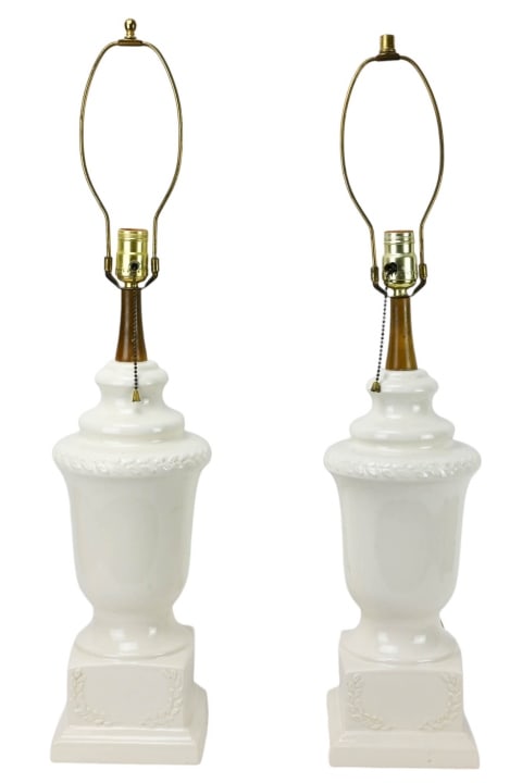 PAIR C.N. BURMAN COMPANY WHITE
