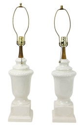 PAIR C.N. BURMAN COMPANY WHITE