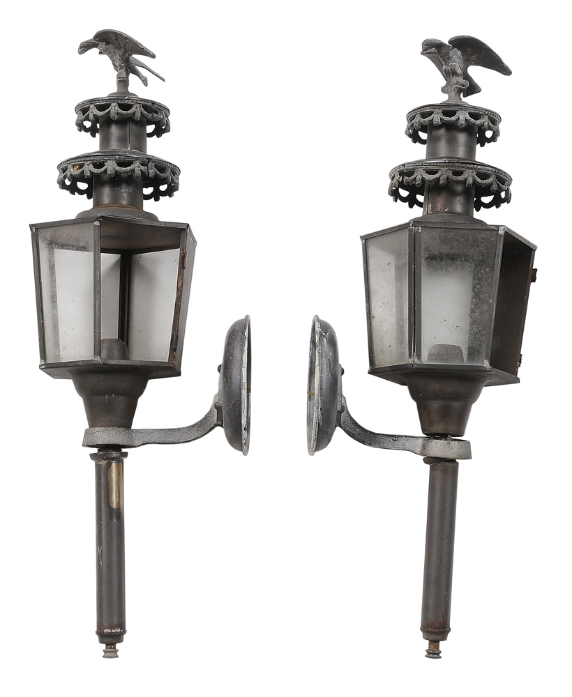 Pair Coach Lanterns two