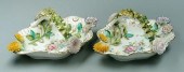 Pair Coalport porcelain dishes